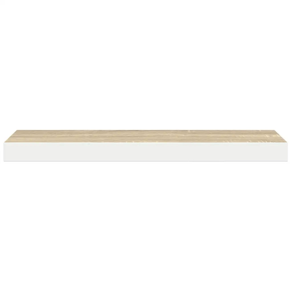 Scaffali a Parete 4 pz Rovere e Bianco 120x23,5x3,8 cm in MDF cod mxl 33092