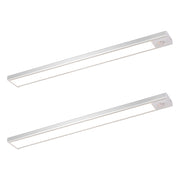 ZMH Set di 2 faretti LED da incasso argento con sensore di movimento 40cm