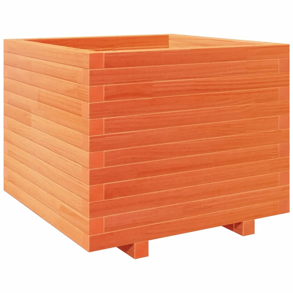 Fioriera Giardino Marrone Cera 60x60x49,5cm Legno Massello Pino 3282521