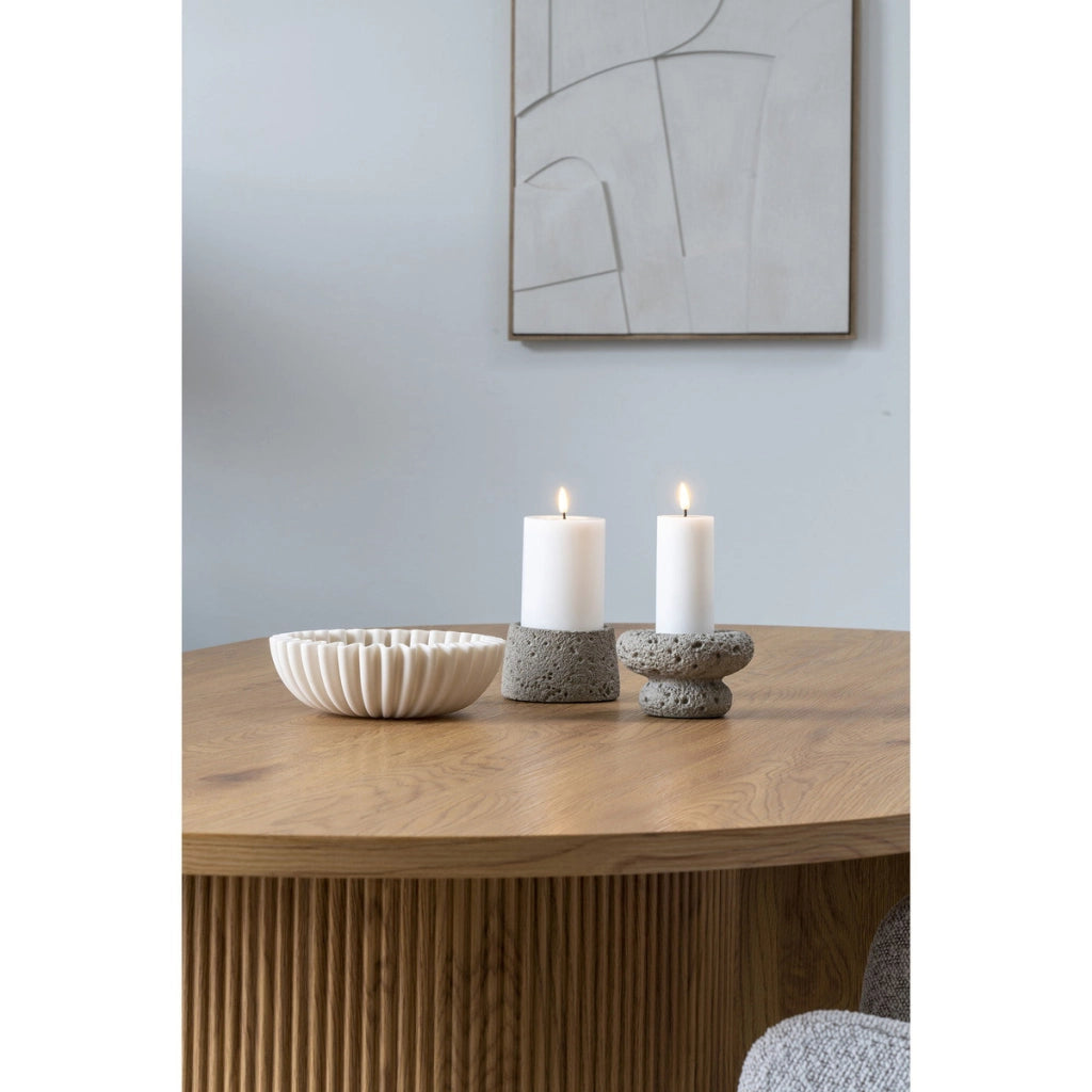 Vaso Decorativo Salt, Beige, Poliresina, 20x20x6,5 cm