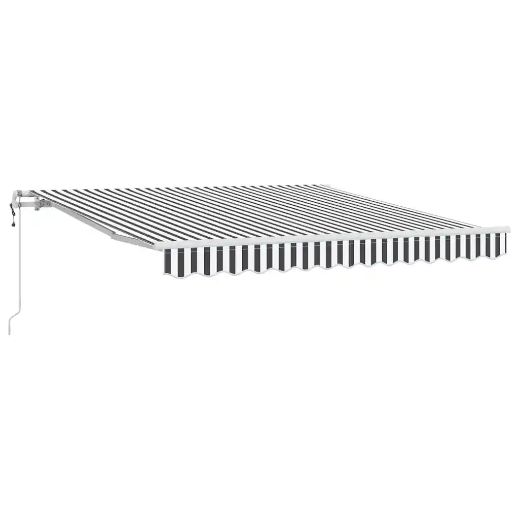 Tenda Sole Retrattile Automatica-Tenda parasole per balcone 300x250 cm Antracite e Bianco