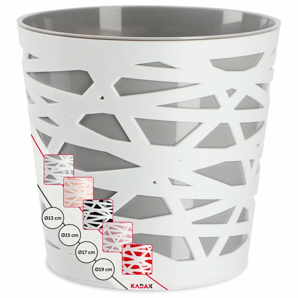 KADAX - Inserto in plastica per vaso di fiori e piante, 15 cm, grigio