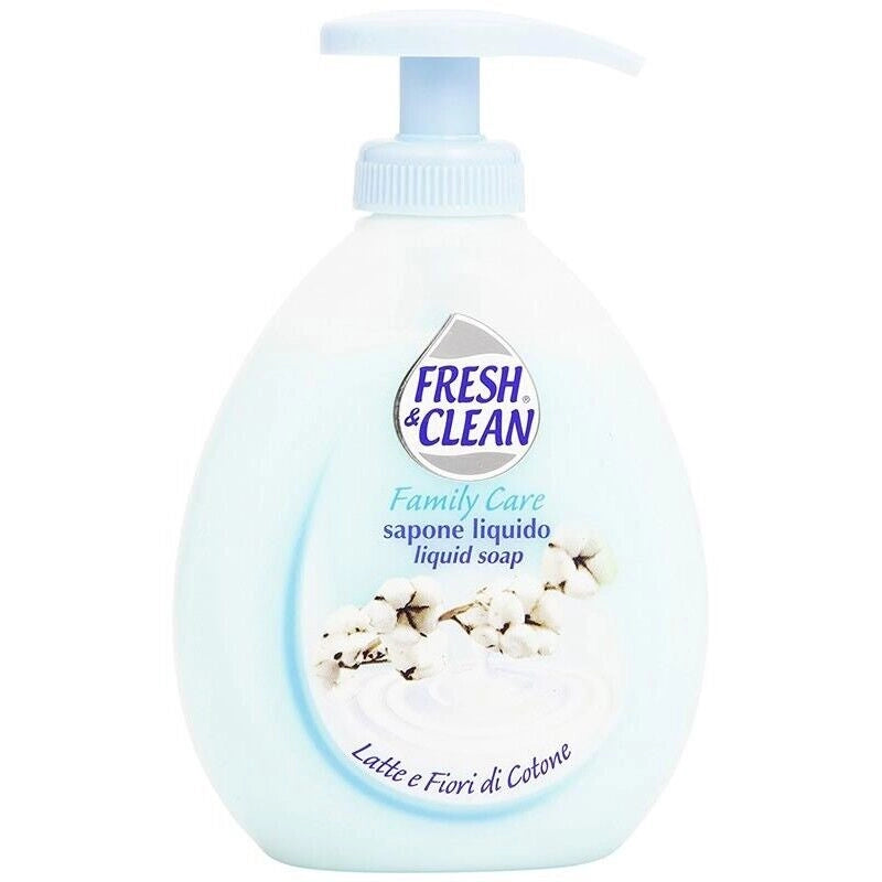 FRESH & CLEAN SAPONE LIQUIDO LATTE E FIORI DI COTONE 300ML