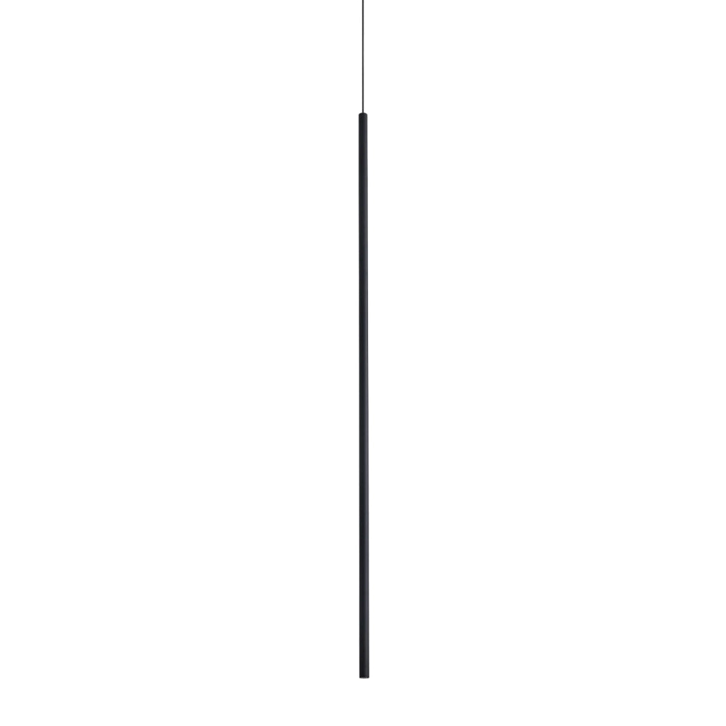 Lampada A Sospensione Look 1 Luce Led Integrato Nera