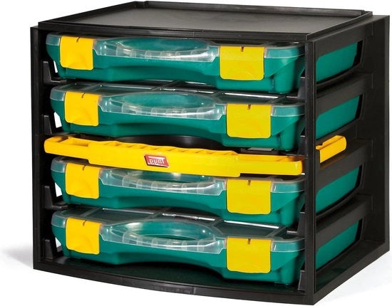Multibox N° 1 per strumenti - sistema di stoccaggio sovrapposto - dimensioni 335x250x275 mm