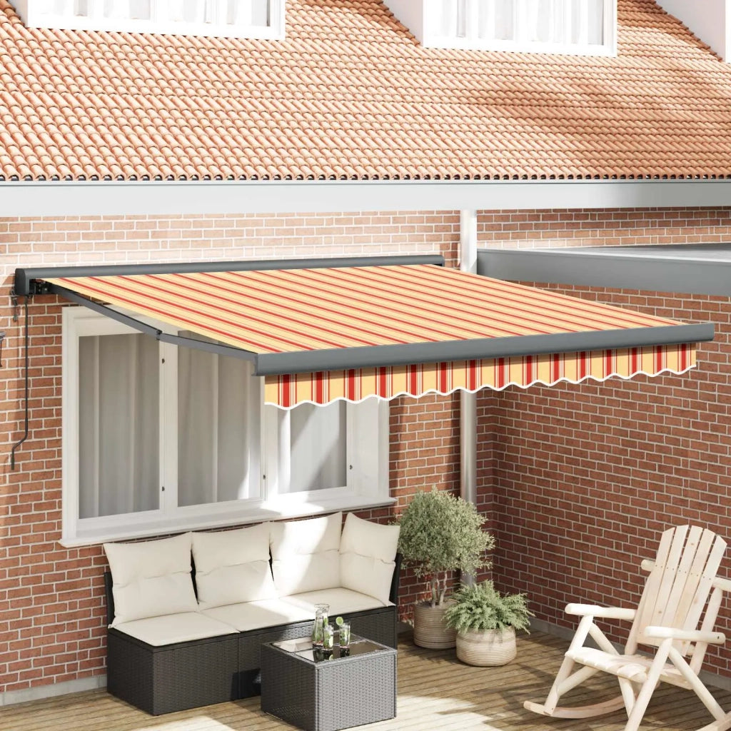 Tenda da Sole Giallo e Arancione 300 x 250 x 165 cm 3329976
