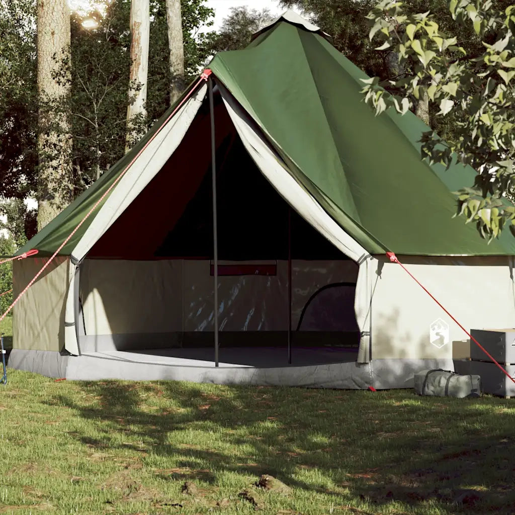 Tenda Familiare Tipi per 10 Persone-Tenda da campeggio Verde Impermeabile