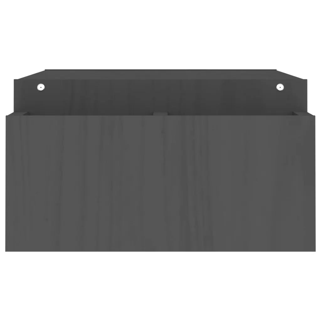 Supporto per Monitor Grigio100x27,5x15cm Legno Massello di Pino cod mxl 61205