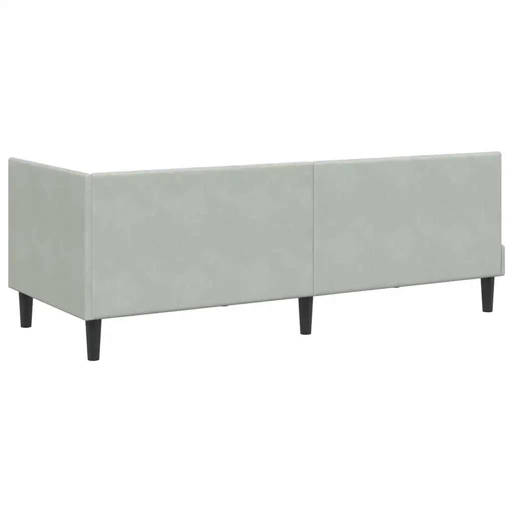 Cornice del letto ad angolo Grigio chiaro 80 cm x 200 cm 42016328