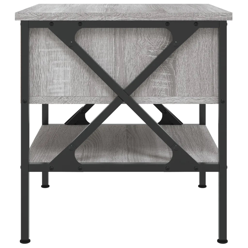 Set di 2 Comodini | Armadio da Notte | Mobiletto da notte Grigio Sonoma 40x42x45 cm in Legno Multistrato