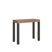 Consolle allungabile 90x40/196 cm Everyday Small telaio Antracite - Quercia Natura