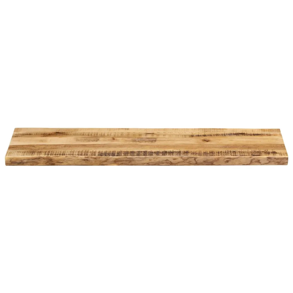 Piano Tavolo Bordi Vivi 120x40x3,8 cm Legno di Mango Grezzo 370686