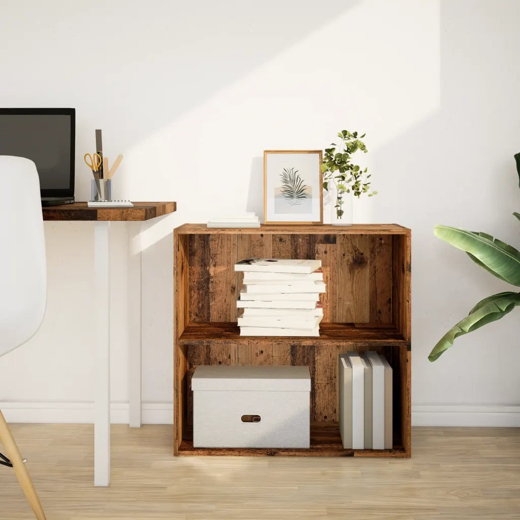 vidaXL Libreria Legno Antico 80x30x77 cm in Legno Multistrato