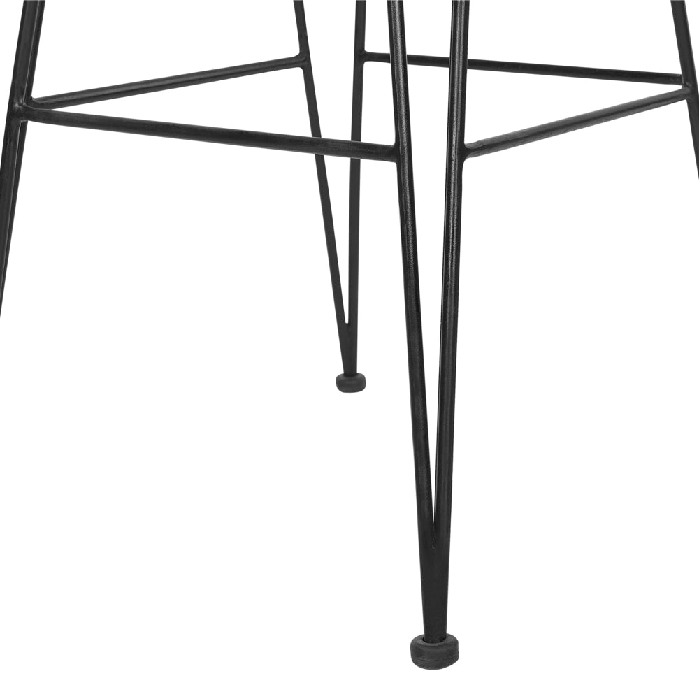 Set di sedie da bar per cucina e sala da pranzo in rattan rustico boho beige sabbia