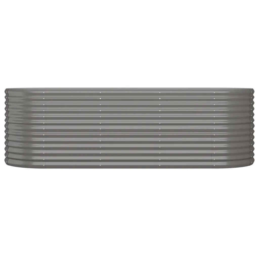 Letto Giardino Acciaio Verniciato a Polvere 224x80x68 cm Grigio