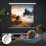 SCHERMO Proiezione motorizzato 176,5x176,5 cm 85" 1:1 Bianco