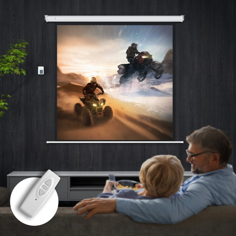 SCHERMO Proiezione motorizzato 176,5x176,5 cm 85" 1:1 Bianco