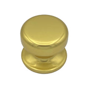 Pomolo fisso per porta SAGUATTI 175/70BB in alluminio oro lucido