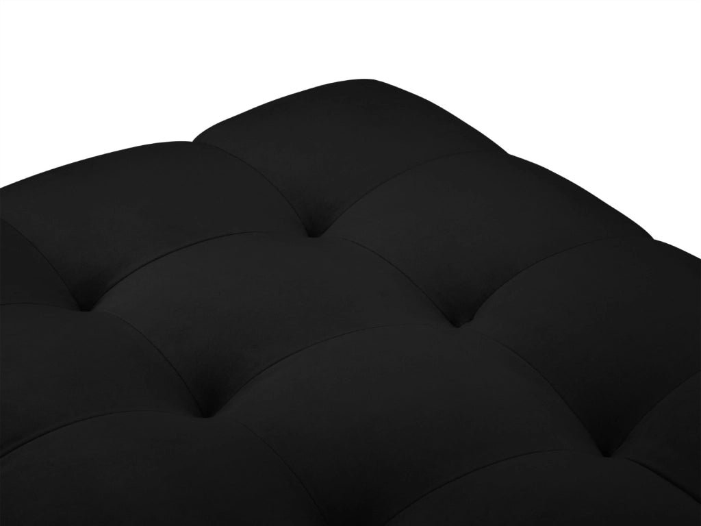Cosmopolitan Design - Panca "Bali" 2 posti in velluto nero 