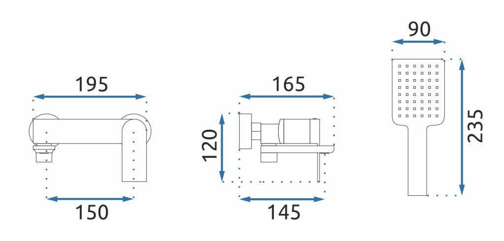 Rubinetto Da Vasca Rea Storm Gold