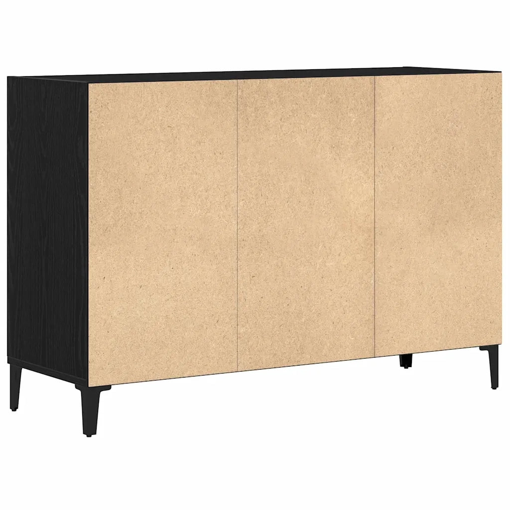 Credenza Rovere Nero 103,5 x 35 x 70 cm Legno multistrato 862591