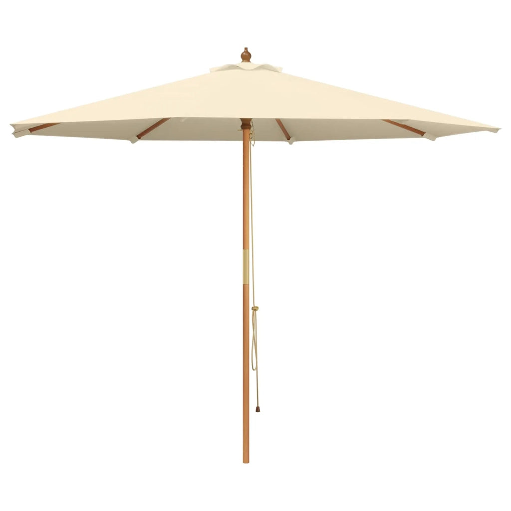 Ombrello da giardino Ø 300 x 248 cm Legno di Eucalipto Massello 42041406