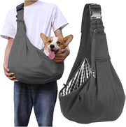 Borsa Porta Cane fino a 8 kg - Zaino da Spalla per Escursioni - Grigio