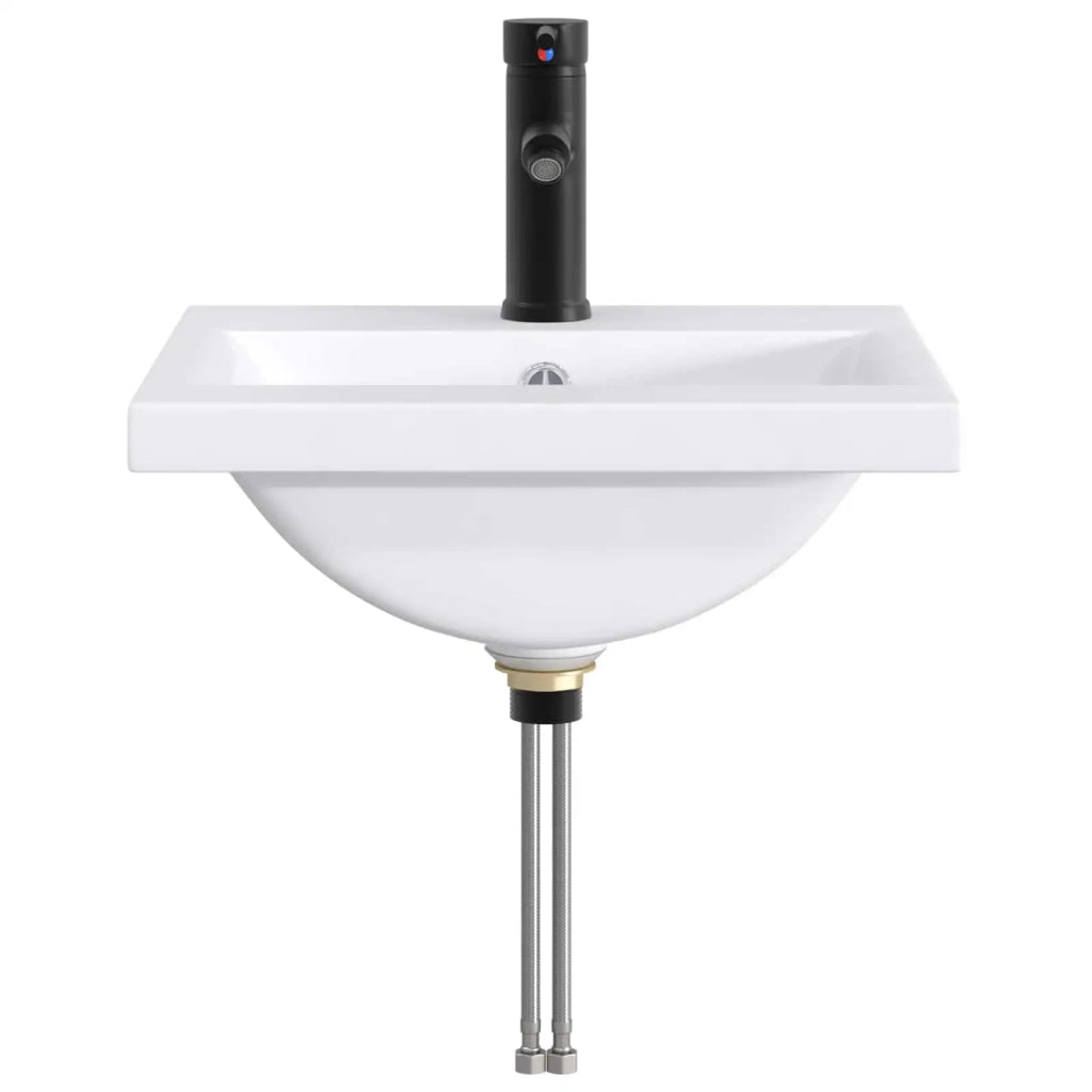 Lavabo da bagno Nero Opaco 42 x 40 x 16,5 cm Metallo 890229