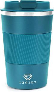Cassaforte chiusura automatica con piastra di monete - 25 x 18 x 9 cm - Blu - scatola di conservazione per monete