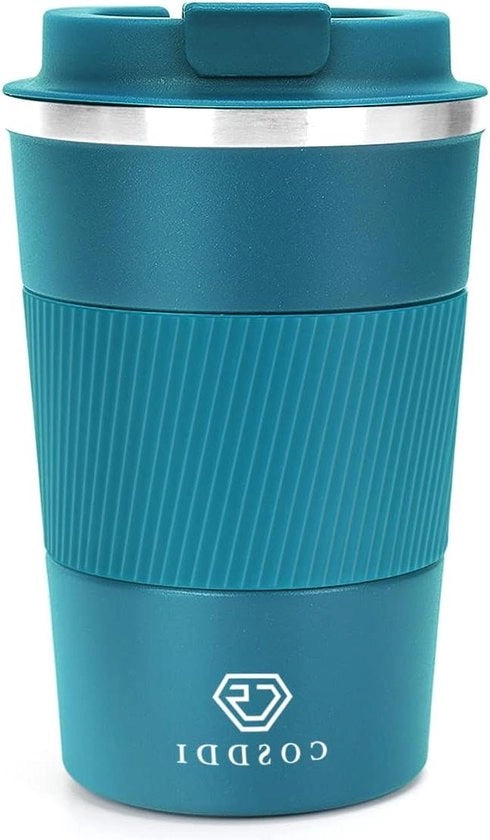 Cassaforte chiusura automatica con piastra di monete - 25 x 18 x 9 cm - Blu - scatola di conservazione per monete