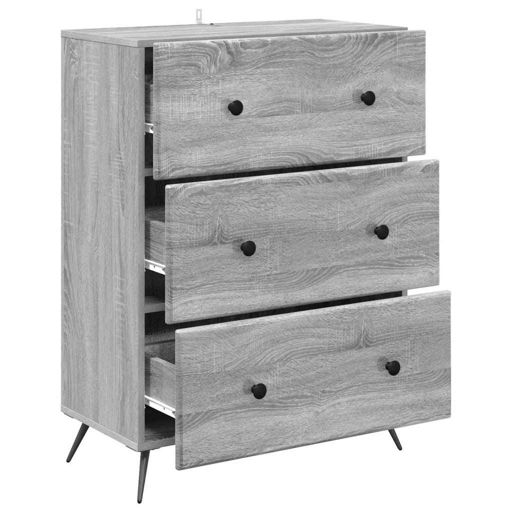 Mobile con Cassetti Grigio Sonoma 66 x 34,5 x 90 cm 895531