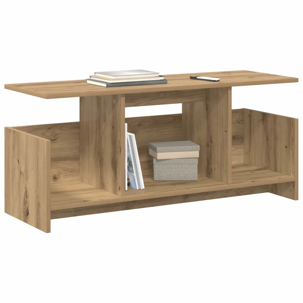 Supporto TV-Credenza per TV-Mobile TV Rovere artigianale 102 x 35 x 45 cm