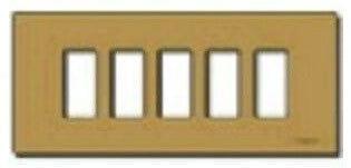 PLACCA 5 FORO X SCAT RET BRONZO 08539.BR VIMAR