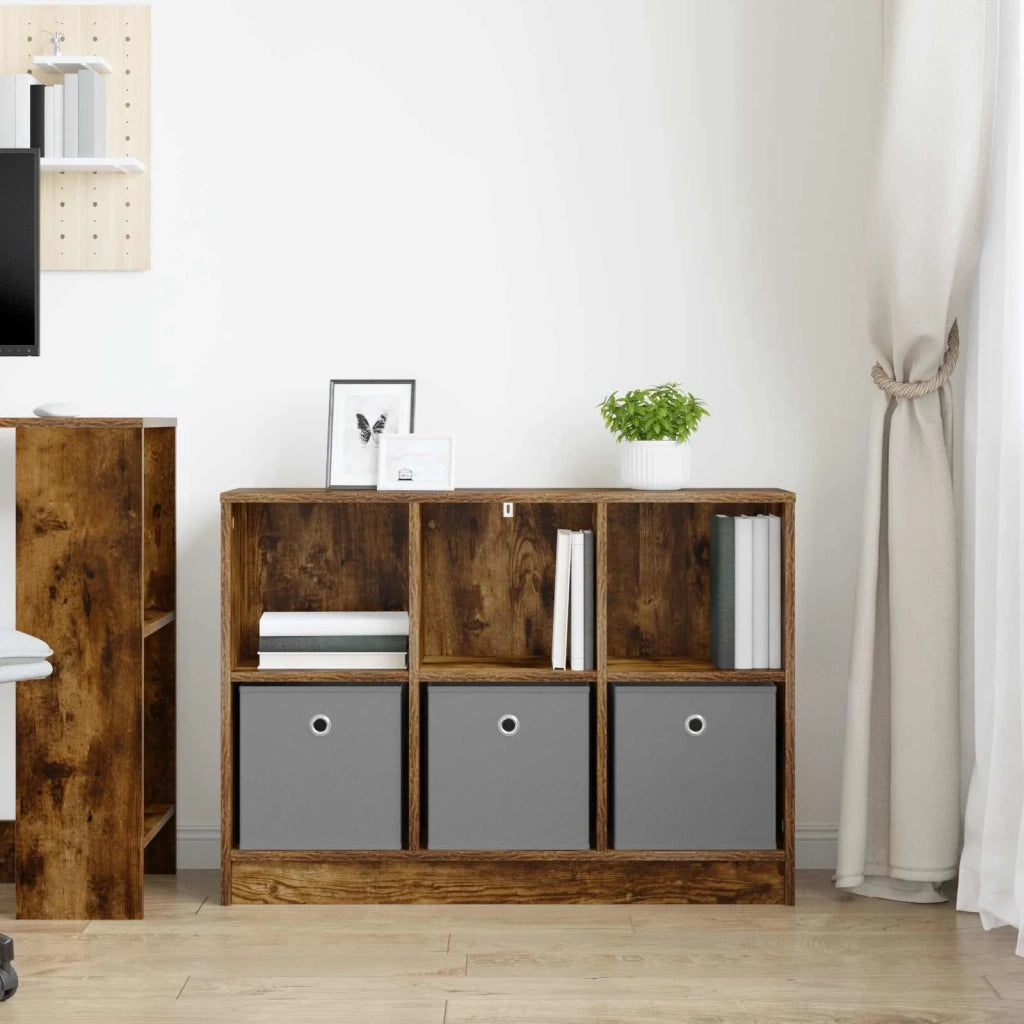 Credenza con cassetto Rovere fumé 88,5 x 27,5 x 63,5 cm