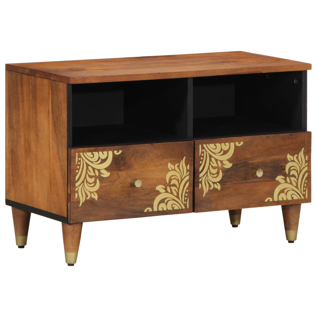 Mobile TV 70x33x46 cm Legno Massello Mango