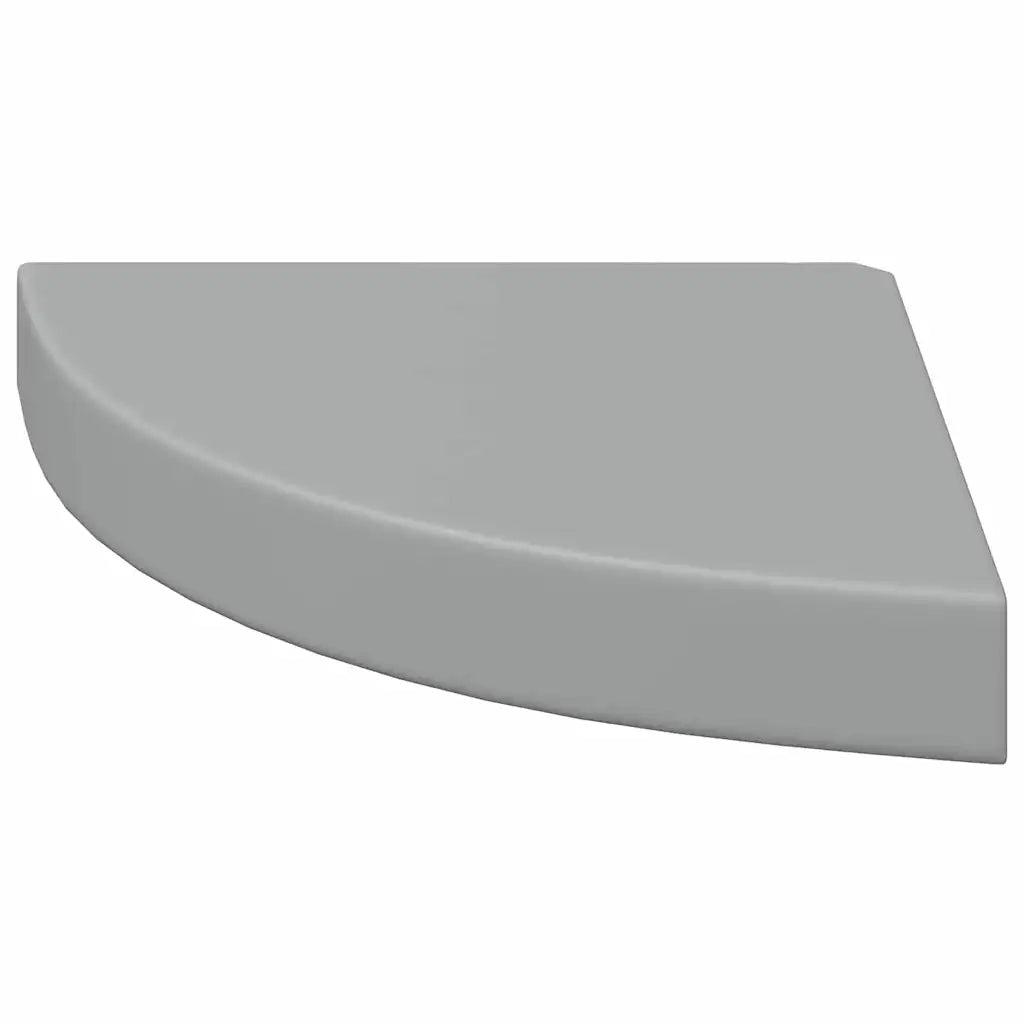Scaffali Angolari a Parete 4 pz Grigi 25x25x3,8 cm MDF cod mxl 58402