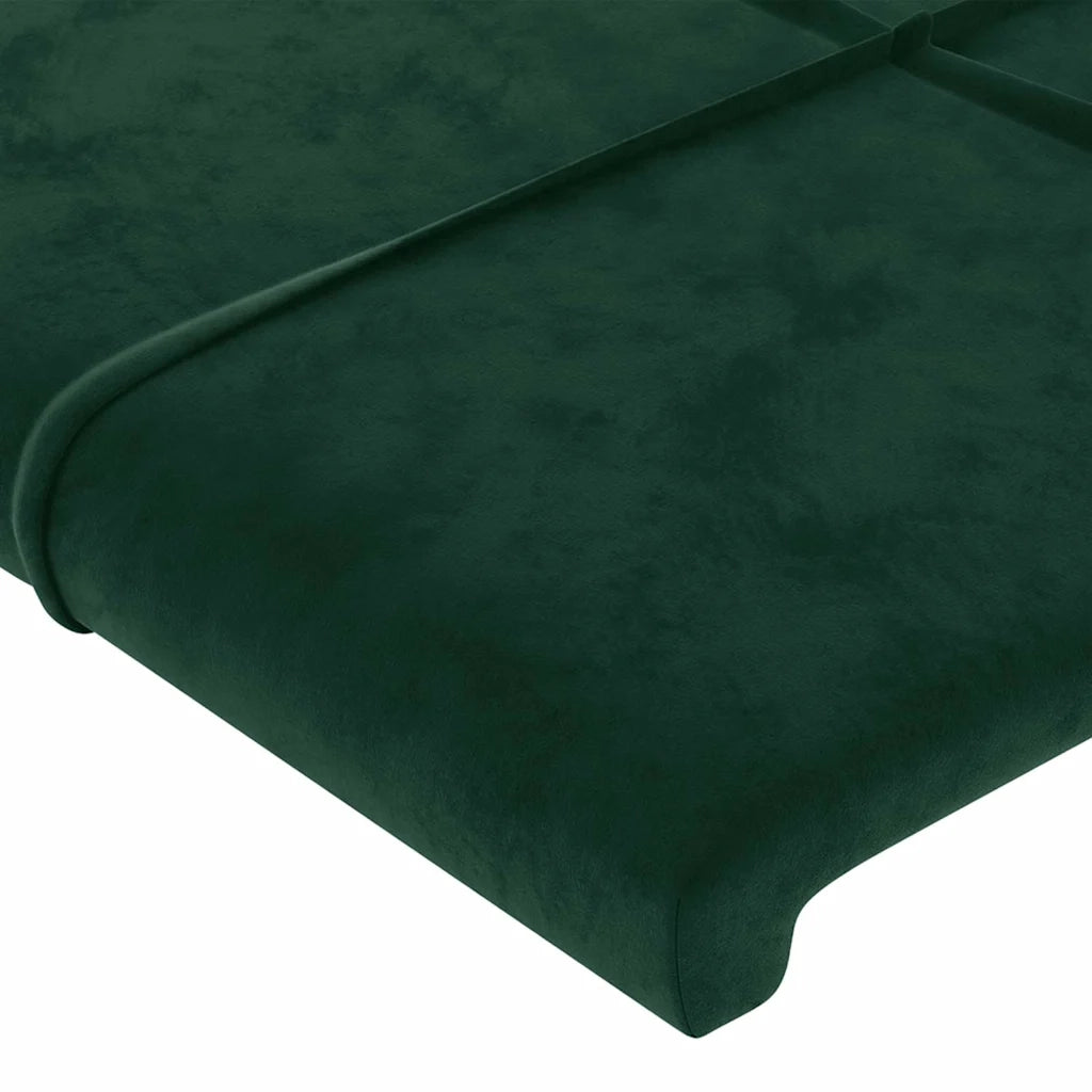 Giroletto senza Materasso Verde Scuro 90x190 cm in Velluto 3125730
