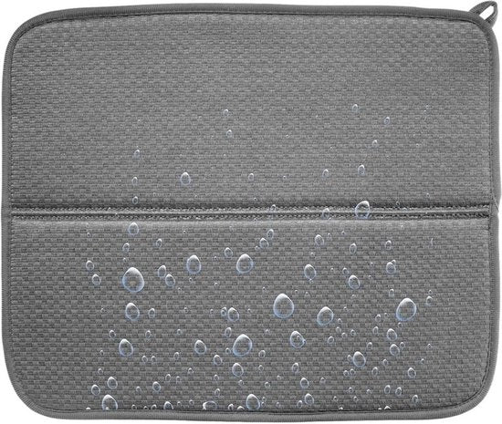 Set di 2 assorbenti microfibra per asciugare piatti senza residui - 36 x 44 cm, pieghevoli e spazievendenti
