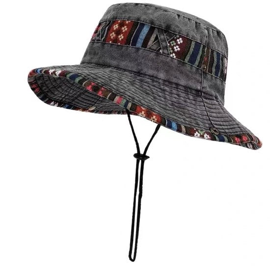 Cappello da sole per uomo estivo anti-UV pieghevole cappello da pesca cappello da uomo in cotone