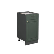 Mobiletto base per cucina Fame-Line Verde-oro rustico/Antracite 40 cm senza piano di lavoro Vicco