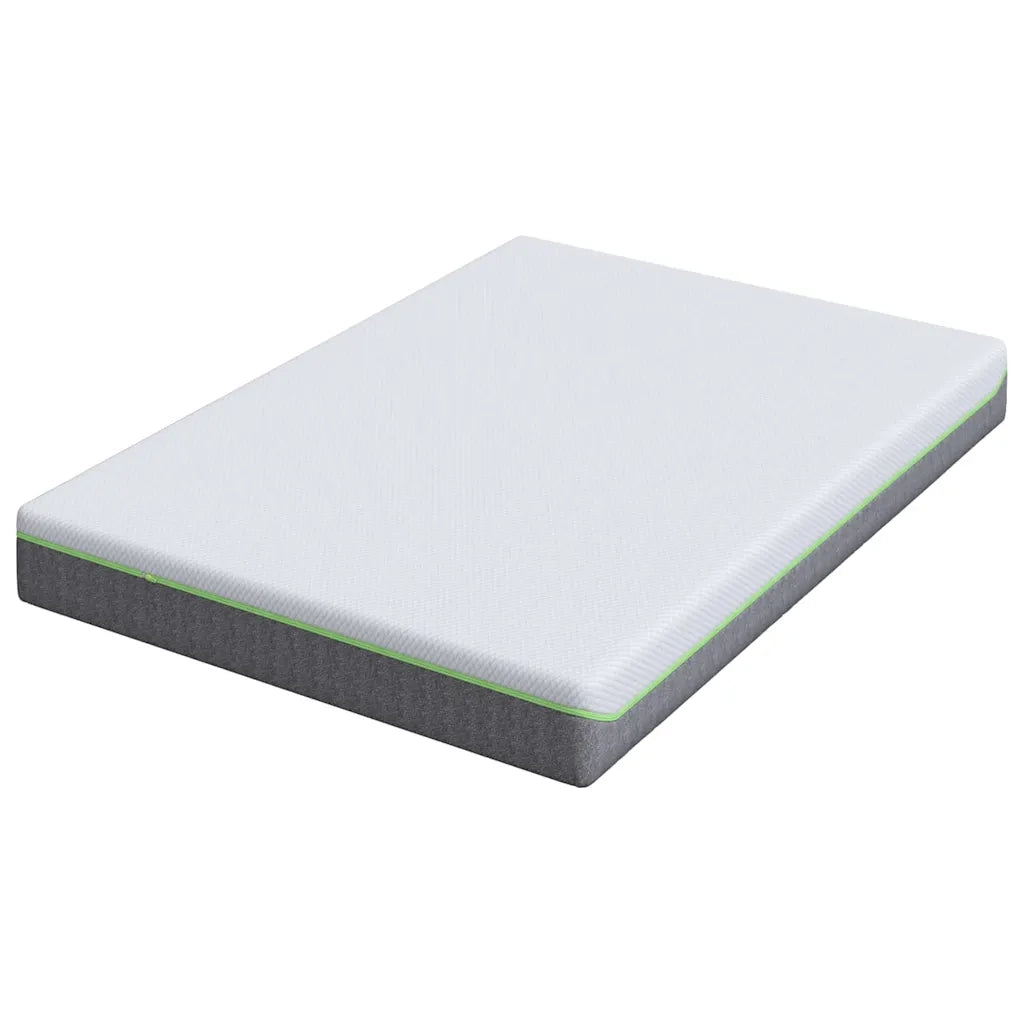 vidaXL Materasso Bianco e Grigio 140 x 190 cm Molle Insacchettate