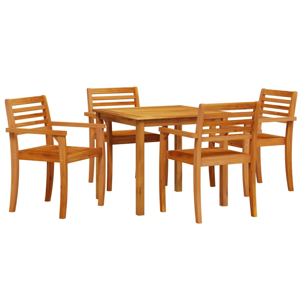 Set da Pranzo per Giardino 5 pcs Marrone 3375670