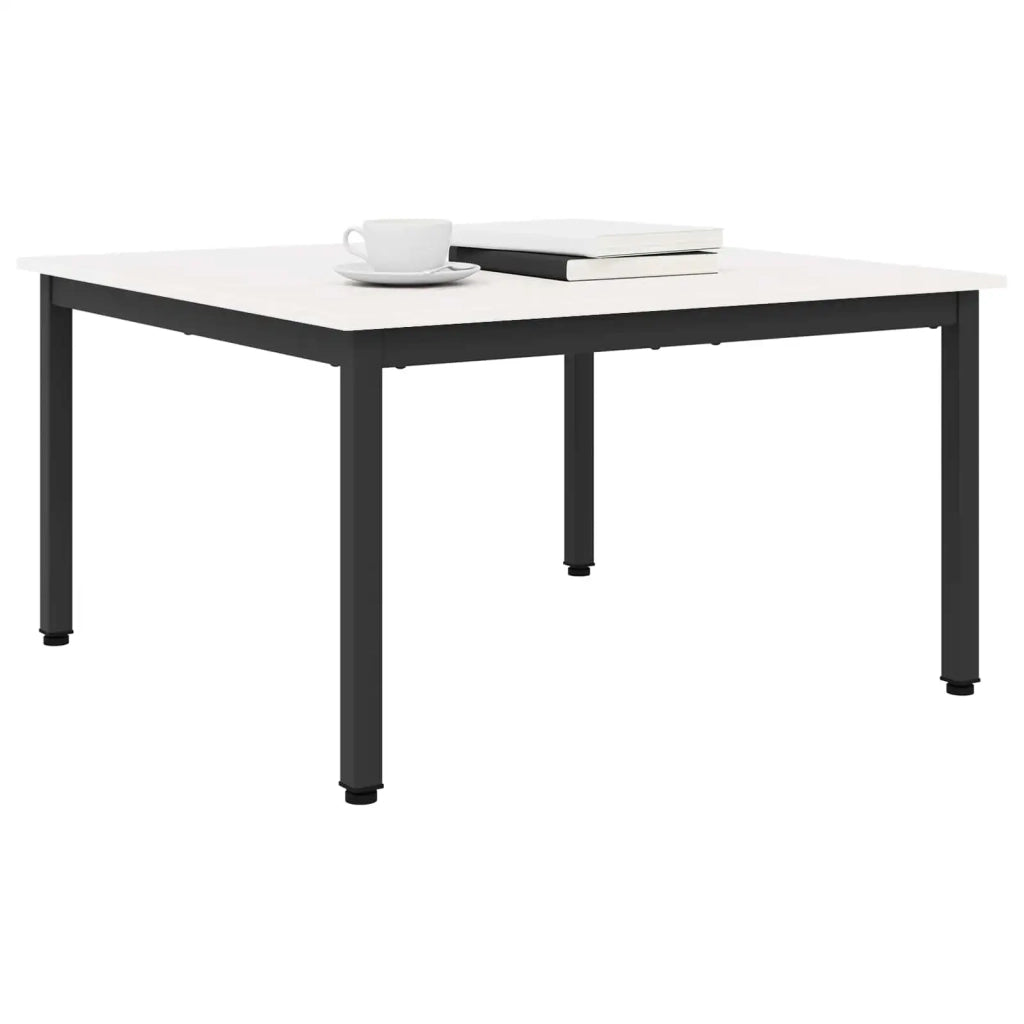 Tavolino da salotto Bianco 80 x 80 x 45 cm Pino massello 892768