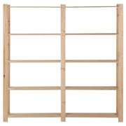 Scaffale a 5 Livelli 170x28,5x170 cm in Legno Massello di Pino 327319