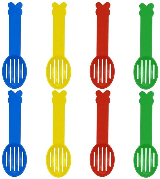 Scopa per animali 8 pezzi - Plastica duratura - Scopa mini - Letame per hamster - Attrezzatura per pulizia - Dimensioni 11cm x 3.5cm - Scopa per animali da compagnia