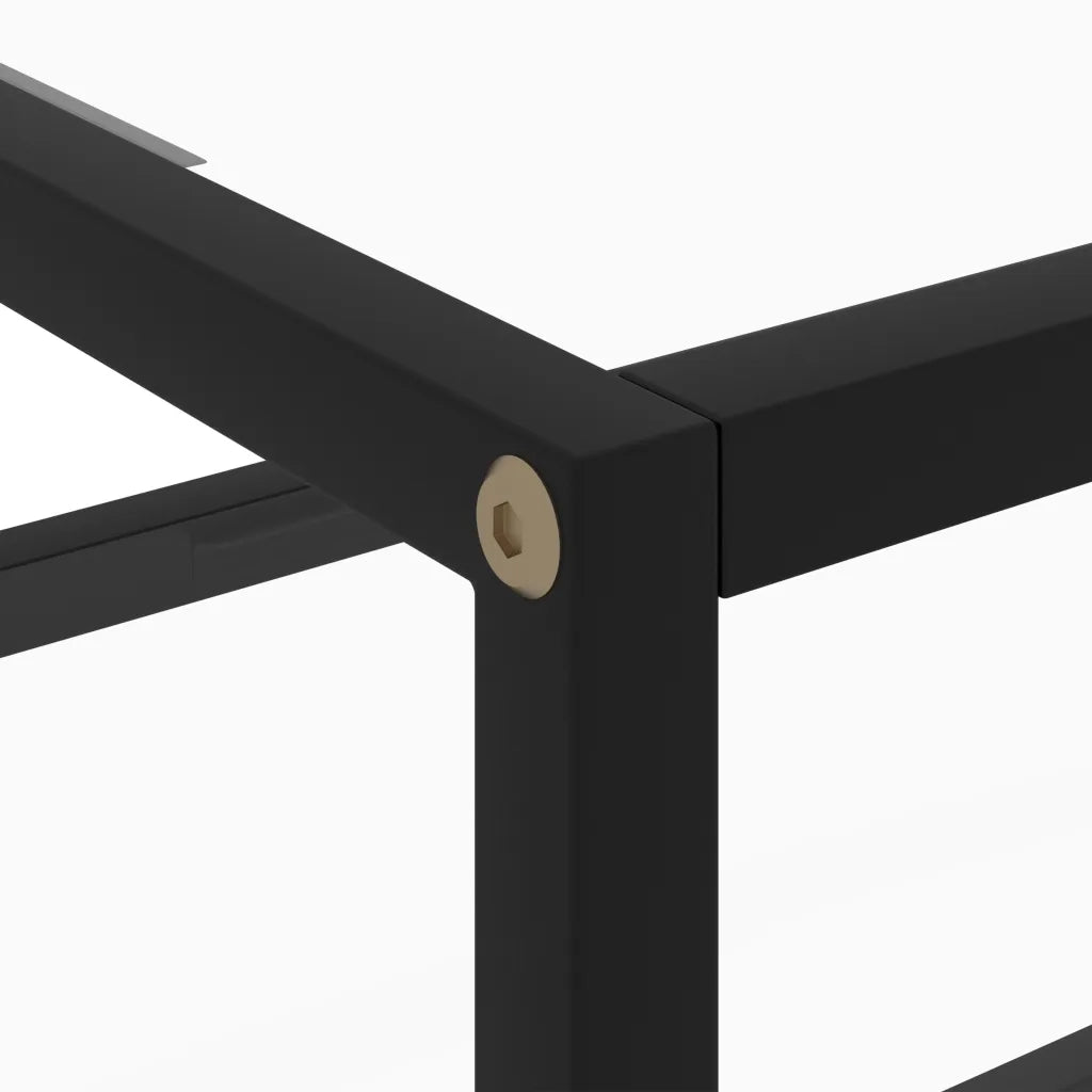 Tavolo Consolle Trasparente 50x40x40 cm in Vetro Temperato cod mxl 6376
