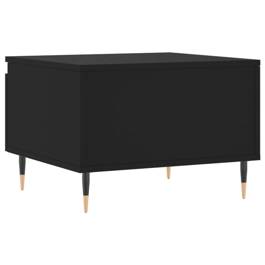 2 pz Tavolini da salotto | Tavolino da caff¨¨ | Tavolino da Soggiorno Neri 50x46x35 cm in Legno Multistrato