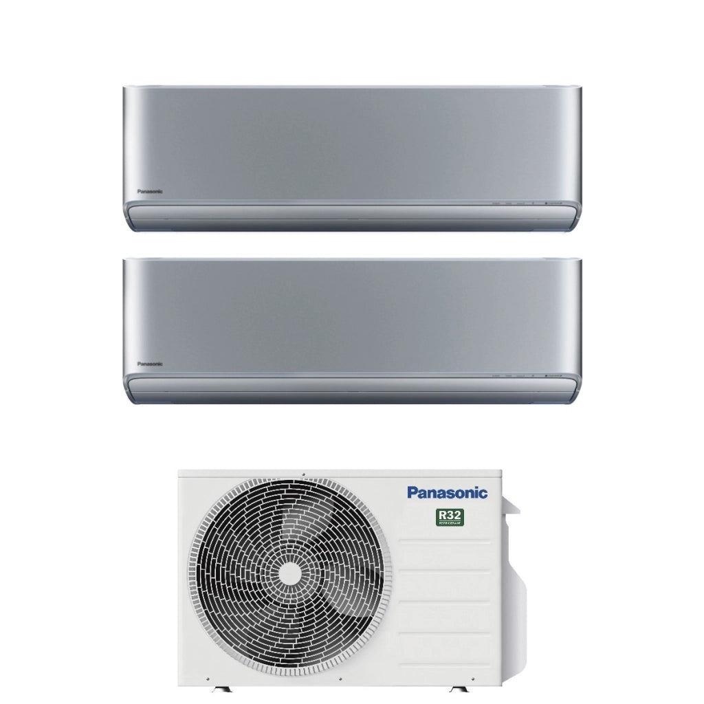 Condizionatore Dual Split Panasonic Etherea Silver 9+12 con CU-2Z41TBE R-32 Wi-Fi Integrato