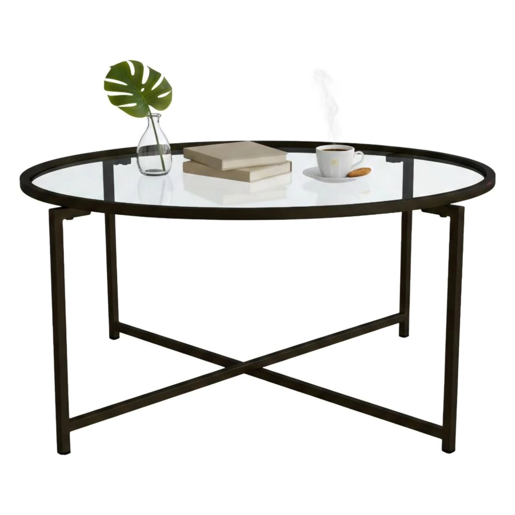 Ecaterina, Tavolino da Salotto Forma Rettangolare, 83x82x40h cm Nero