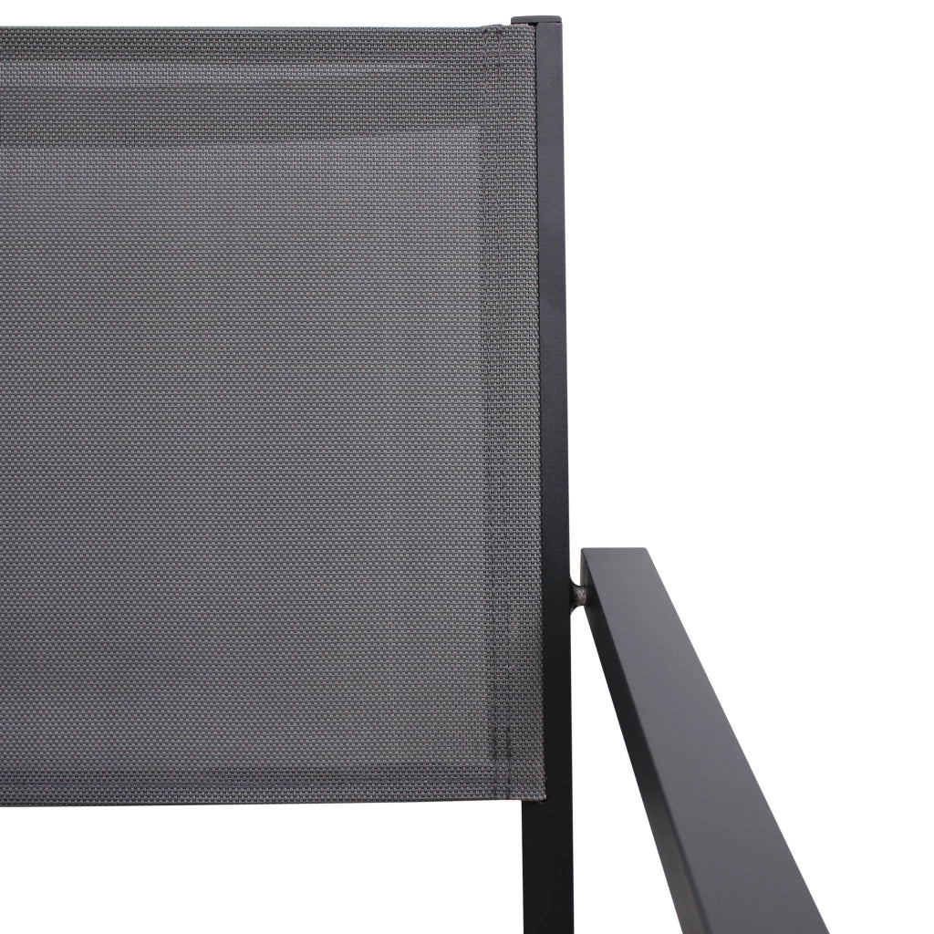 Set tavolo da giardino in alluminio con 8 sedie, antracite